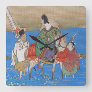 Relógio Quadrado Male Courtier no Rio Horseback (1839)