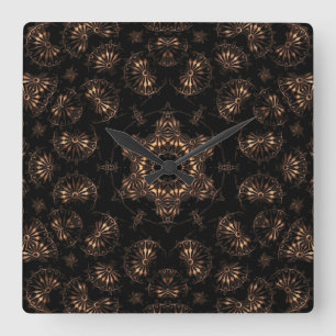 Relógio Quadrado Mandala da Idade do Bronze