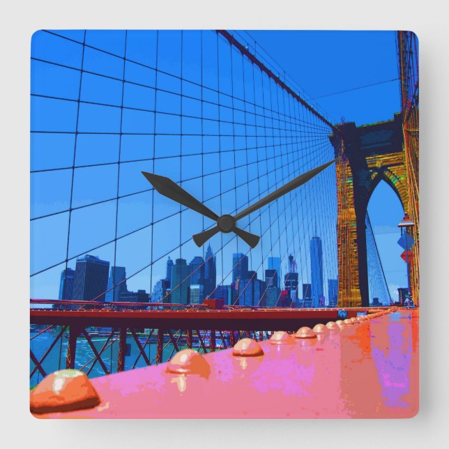 Relógio Quadrado Manhattan 3000 (Frente)