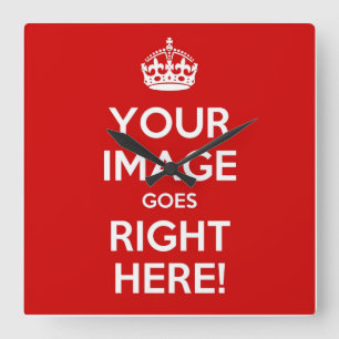 Relógio Quadrado Mantenha o clock* calmo da parede melhor com