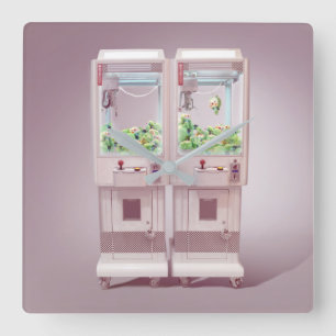 Relógio Quadrado Máquina de velas