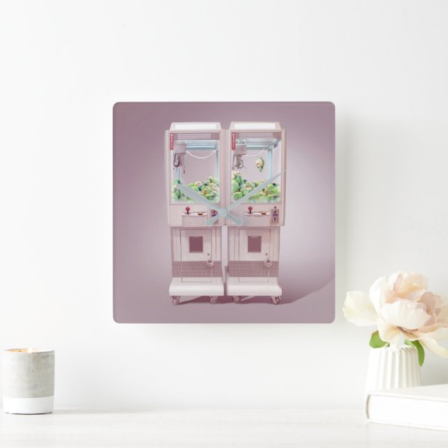 Relógio Quadrado Máquina de velas (Lar)