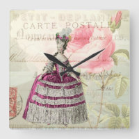 Marie Antoinette French Accent Wall Clock