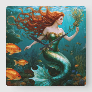 Relógio Quadrado "Marielle" - Linda Sereia Dançante