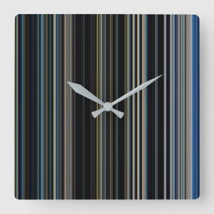 Relógio Quadrado Marinho moderno de tendências e Douradas faixas d