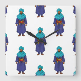 Relógio Quadrado Marocain Touareg Man Motif