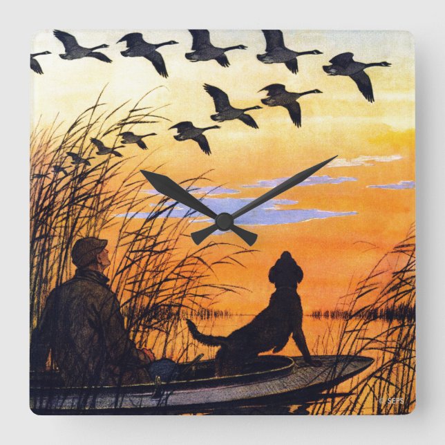 Relógio Quadrado Marsh por Paul Bransom (Frente)