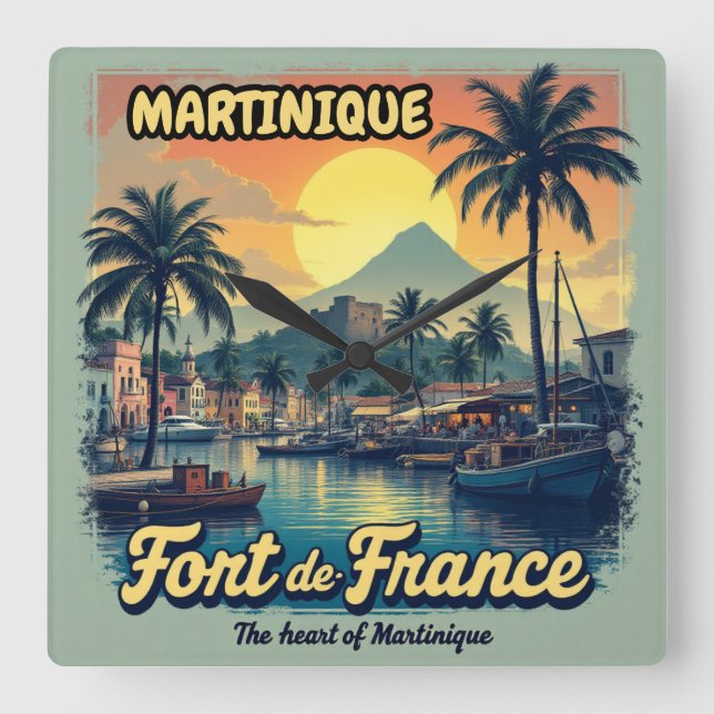 RELÓGIO QUADRADO MARTINIQUE (Frente)