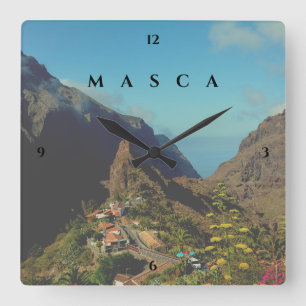 Relógio Quadrado Masca na Espanha 