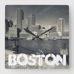 Relógio Quadrado Massachusetts, Boston, edifícios Wharf de Rowe