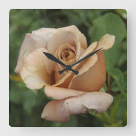 Relógio Quadrado Mauve Rosa