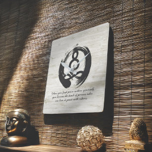 Relógio Quadrado Meditação de instrutor Yoga Símbolo Pose Zen As