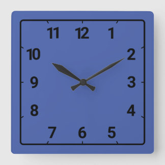 Relógio Quadrado Medium blue