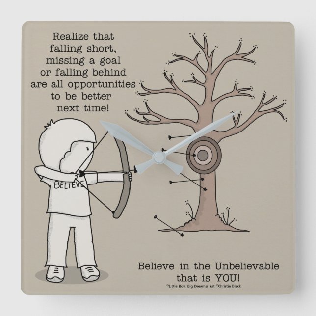 Relógio Quadrado Melhor próxima vez (Frente)