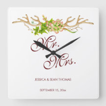 Memória de Casamento com Galhadas Rústicas e Flore