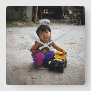 Relógio Quadrado Meu somente brinquedo