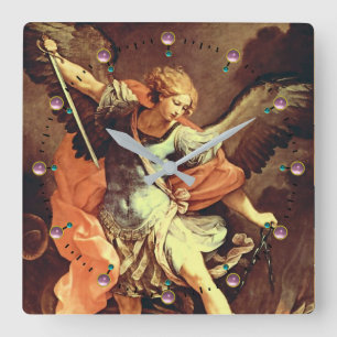 Relógio Quadrado Michael, o Arcanjo