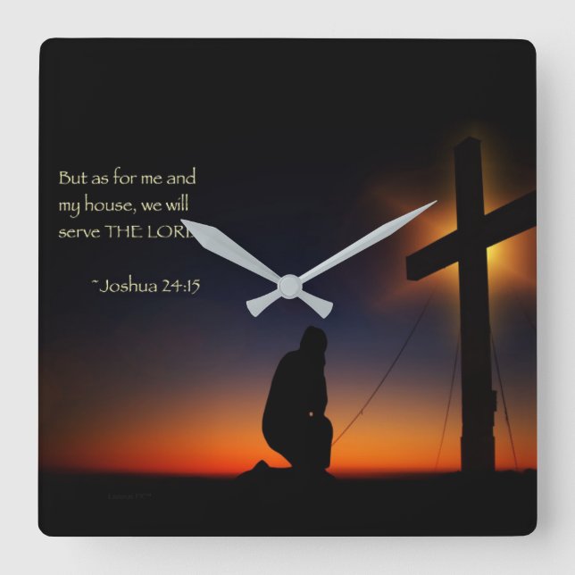 Relógio Quadrado Minha Casa (Frente)