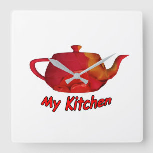 Relógio Quadrado Minha cozinha