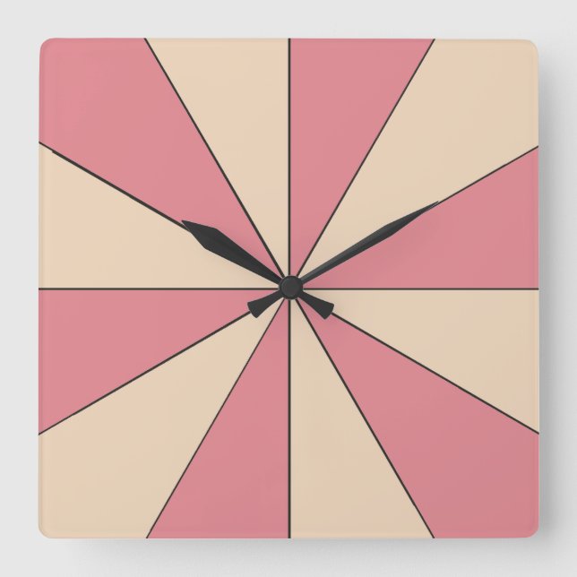 Relógio Quadrado Mínimo ajustável da inclinação da roda de cor (Frente)