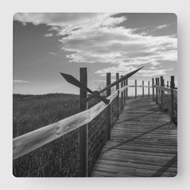 Relógio Quadrado Minnesota, Duluth, Park Point, Boardwalk (Frente)