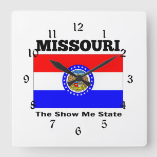 Relógio Quadrado Missouri, The Show Me State