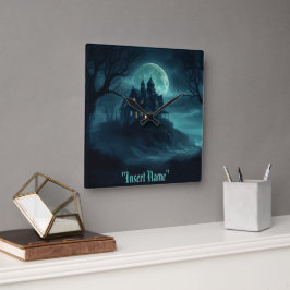 Relógio Quadrado Misterioso Seaside Haunt