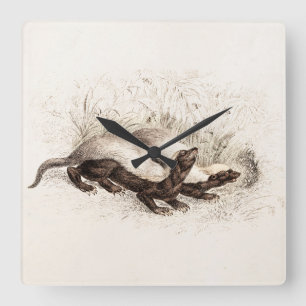 Relógio Quadrado Modelo da colmeia da abelha do texugo de mel dos