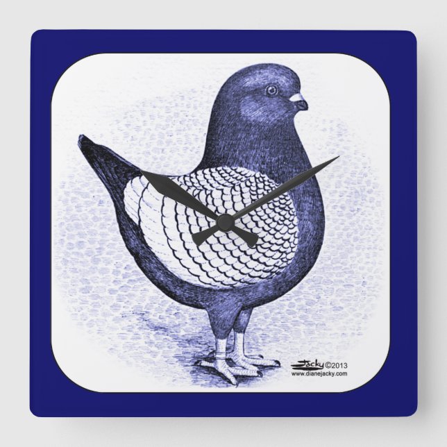 Relógio Quadrado Modena Argent (Frente)