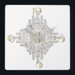 Relógio Quadrado Modern Art Deco<br><div class="desc">design de relógio do excelente. Você vai adorar como os outros. Esteja livre para usar este design para outro produto que você quiser ou para personalizar e adicionar seu texto. Siga-me para mais. Obrigado. Tenha um bom dia.</div>