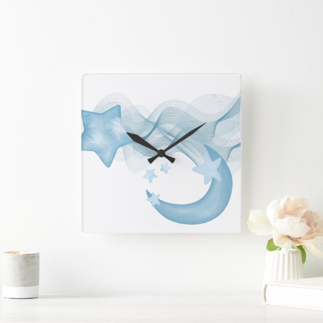 Relógio Quadrado Modern Square Acrylic Wall Clock for Stylish Space (Lar)