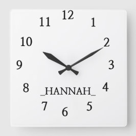 Relógio Quadrado Moderno Minimalista