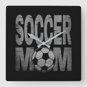 RELÓGIO QUADRADO MOM DE FUTEBOL