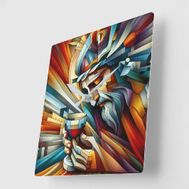 Relógio Quadrado Momento da Agonia