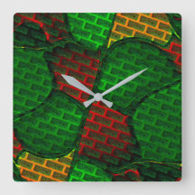 Montagem de imagem abstrato com vermelho, verde, a