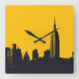 Relógio Quadrado Montauk Salvage Co. NYC Wall Clock