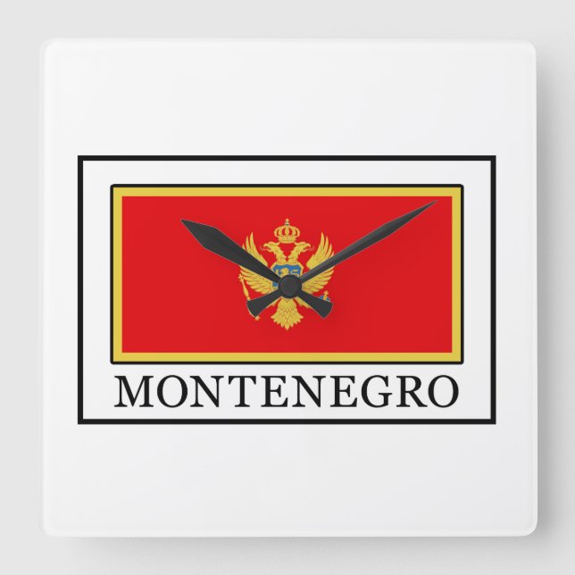 Relógio Quadrado Montenegro (Frente)