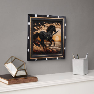 Relógio Quadrado Morgan Shore Sprint: Estilo Gravado Texturizado