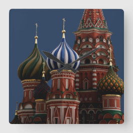 Relógio Quadrado Moscow Russia Church Wall Clock