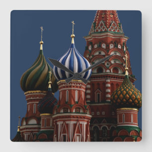 Relógio Quadrado Moscow Russia Church Wall Clock