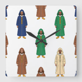 Relógio Quadrado Motif Marocain Djellaba