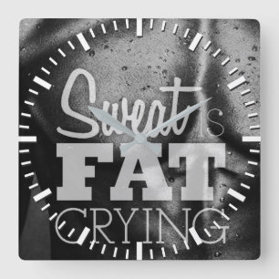 Relógio Quadrado Motivação de Workout