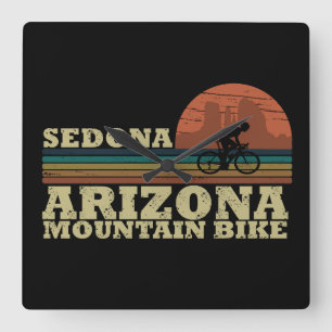 Relógio Quadrado Mtb Az Sedona - Bicicleta de Montanha do Arizona