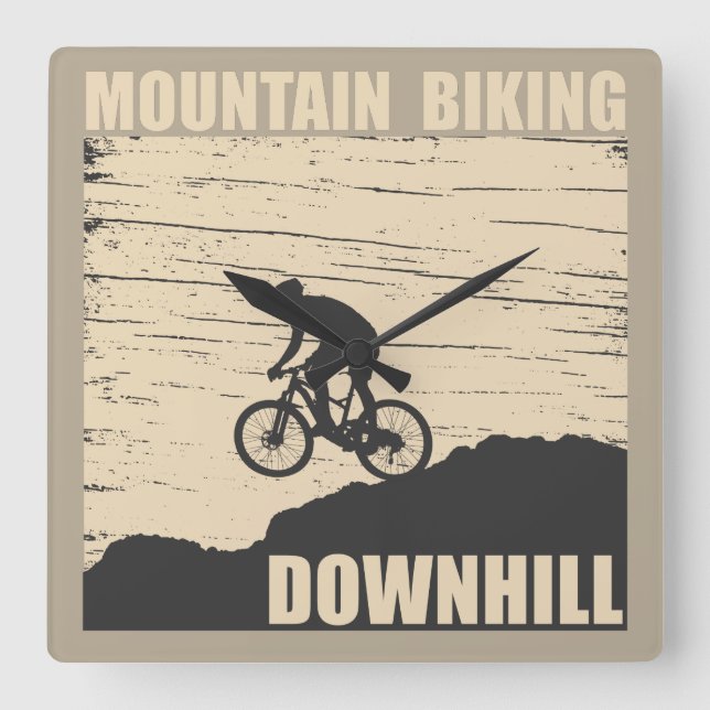 Relógio Quadrado MTB Downhill Bicicleta de Montanha (Frente)