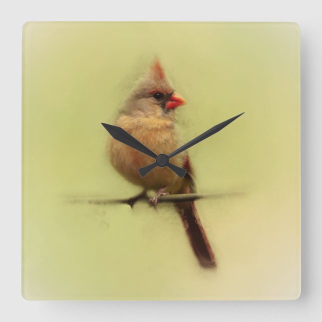 Relógio Quadrado Mulher Canavial (Frente)