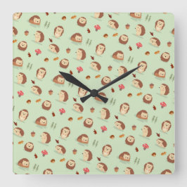 Relógio Quadrado Mundo dos Hedgehog