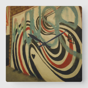 Relógio Quadrado muro de elliott smith