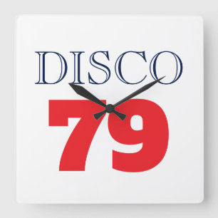Relógio Quadrado Música Entretenimento Disco 79 Pop Art Retro