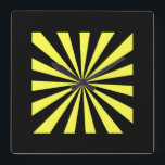 Relógio Quadrado Na moda Starburst Clock. Art Deco parece.<br><div class="desc">Na moda Art Deco Starburst relógio. Excelente em qualquer quarto!</div>