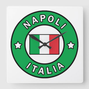 Relógio Quadrado Napoli Italia